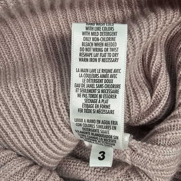 Vintage Petite Sophisticate Wool Blend V-Neck Collared Sweater Blush Pink Sz S - Picture 5 of 9